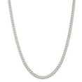 thumbnail image 1 of Sterling Silver 4.5mm Curb Chain Necklace - 18.5 Grams - 20 Inch - Lobster Claw, 1 of 2