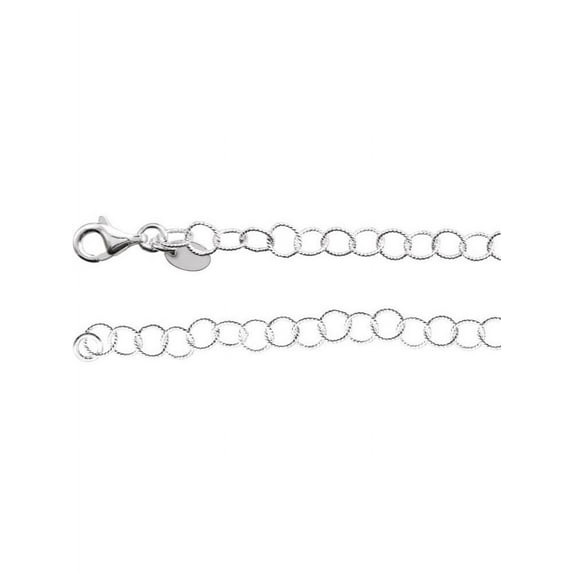Sterling Silver 4.65mm Knurled Cable 18" Chain in Original Design
