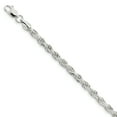 thumbnail image 1 of Sterling Silver 4.75mm Diamond-cut Rope Chain, 1 of 1