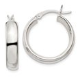 thumbnail image 1 of Sterling Silver 4.75x20mm Hoop Earrings Sterling Silver Earrings, 1 of 1