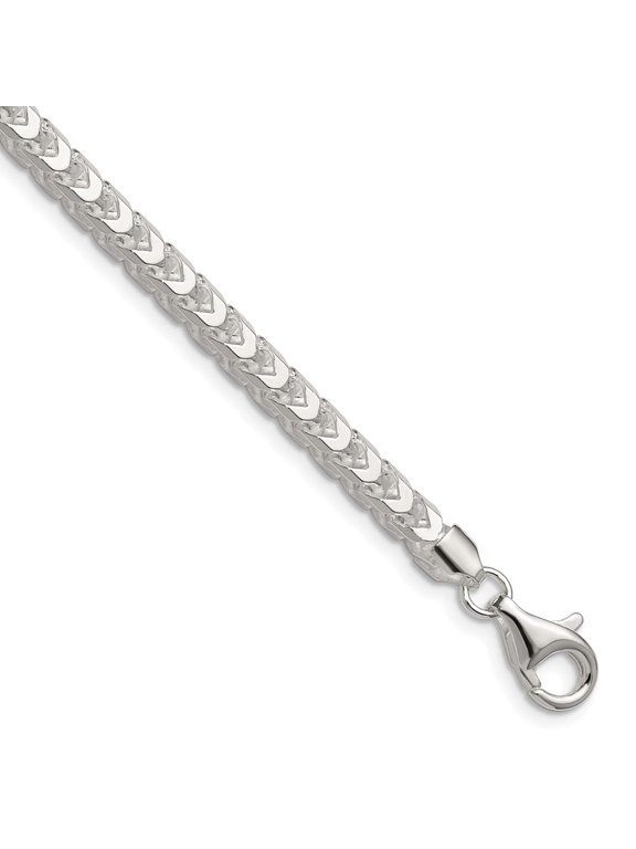 Sterling Silver 4.7mm D/C Square Franco Chain
