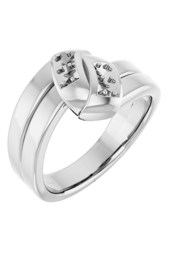 Sterling Silver 4 Four-Stone Family Engravable Personalized Fashion Ring Fine Jewelry For Women Gifts For Her (Mounting Only, Not All Stones Included), Size 7