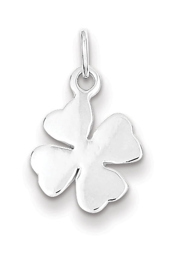 Sterling Silver Polished 4 Leaf Clover Charm