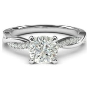 LANDA JEWEL Sterling Silver 4-Prong Petite Twisted Vine Simulated 1.0 CT Diamond Engagement Ring Promise Bridal Ring (11)