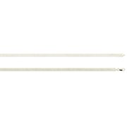 I925 JEWELRY Sterling Silver 4 mm Gauge Thick Silver 0.925 Herringbone Chain Necklace For Women Made in Italy Size: 18