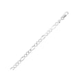 thumbnail image 1 of Sterling Silver 4mm Figaro 3+1 Italian Chain Necklace, 24", 1 of 1