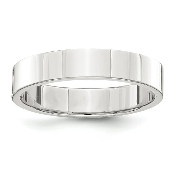 Sterling Silver 4mm Flat Band - Size 4.5