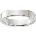 thumbnail image 1 of Sterling Silver 4mm Flat Band (Size 7) Made In United States qwfb040-7, 1 of 5