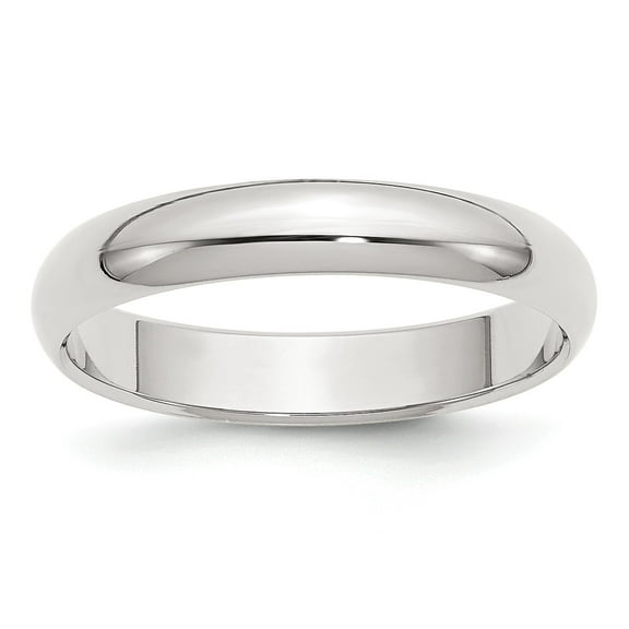 Sterling Silver 4mm Half-Round Band - Size 6