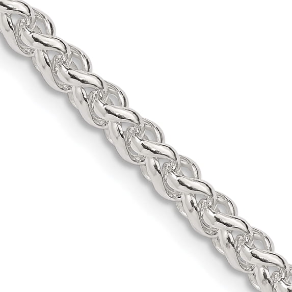 Sterling Silver 4mm Round Spiga Chain (22 X 4) Made In Italy qsp150-22