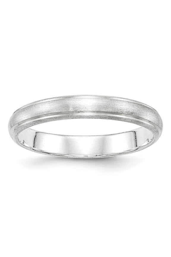 Sterling Silver 4mm Satin Finish Band