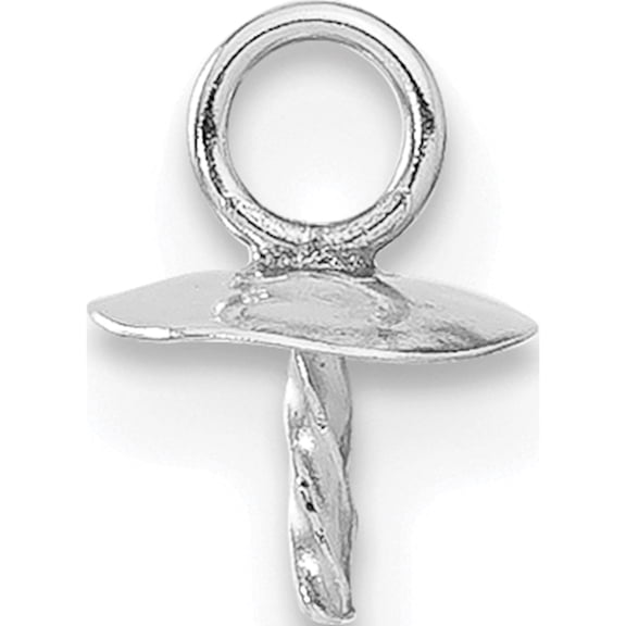 Jewelry by Sweet Pea Sterling Silver 5.0mm Cup & Twist Peg Earring Drop