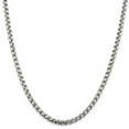 thumbnail image 1 of Sterling Silver 5.20mm Round Box Chain Necklace - 68.6 Grams - 24 Inch - Lobster Claw, 1 of 2