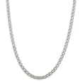 thumbnail image 1 of Sterling Silver 5.25mm Double 6 Side Sparkle-Cut Flat Link Chain Necklace - 17.5 Grams - 18 Inch, 1 of 4