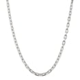 thumbnail image 1 of Sterling Silver 5.5mm Fancy Diamond-cut Open Link Cable Chain, 1 of 1