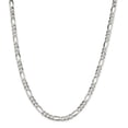 thumbnail image 1 of Sterling Silver 5.5mm Polished Flat Figaro Chain Bracelet - 8.1 Grams - 9 Inch, 1 of 2