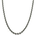 thumbnail image 1 of Sterling Silver 5.6mm Antiqued Cable Chain Necklace - 60.9 Grams - 22 Inch - Lobster Claw, 1 of 2