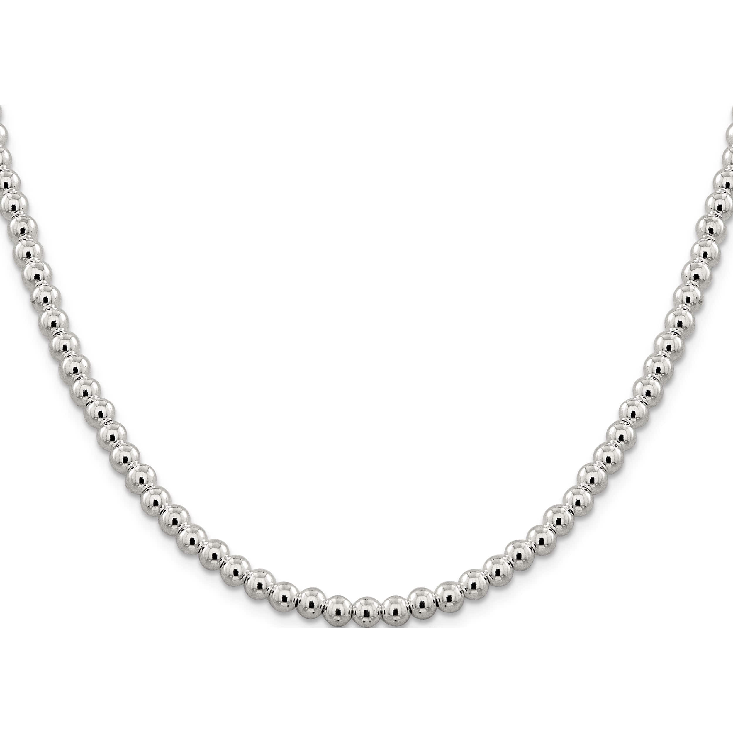 OX JEWELRY Italian Silver Beads Necklace | APPS-BICENTENARIO OX JEWELRY Italian Silver Beads Necklace | APPS-BICENTENARIO