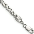 thumbnail image 1 of Sterling Silver 5mm Byzantine Chain (9 X 5) Made In Italy qbz120-9, 1 of 5