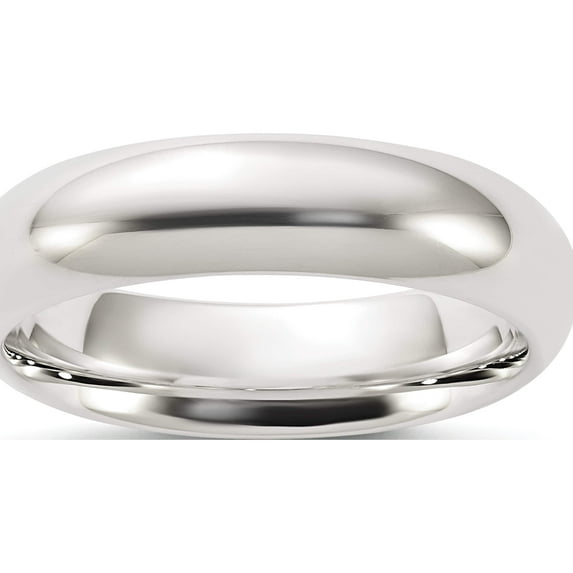 Sterling Silver 5mm Comfort Fit Band (Size 7) Made In United States qcf050-7