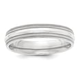 thumbnail image 1 of Sterling Silver 5mm Comfort Fit Double Milgrain Size 4.5 Band QDMC050, 1 of 2