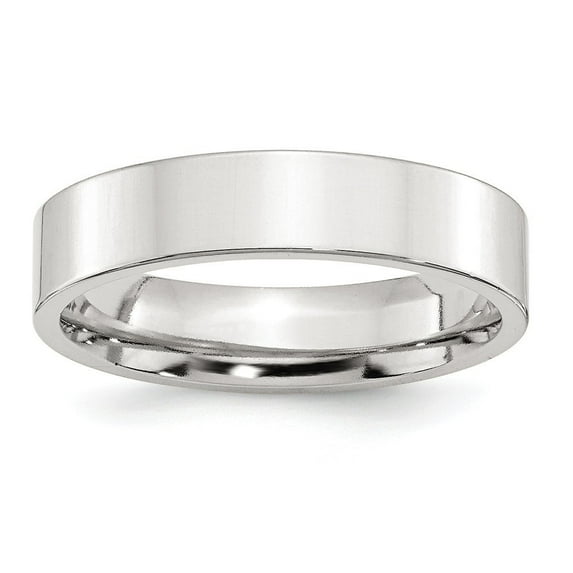 Sterling Silver 5mm Comfort Fit Flat Size 11 Band Ring