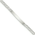 thumbnail image 1 of 925 Sterling Silver 5mm Curb ID Chain Bracelet, 1 of 1