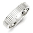 thumbnail image 1 of Sterling Silver 5mm Diamond-cut Band QDCB050, 1 of 3