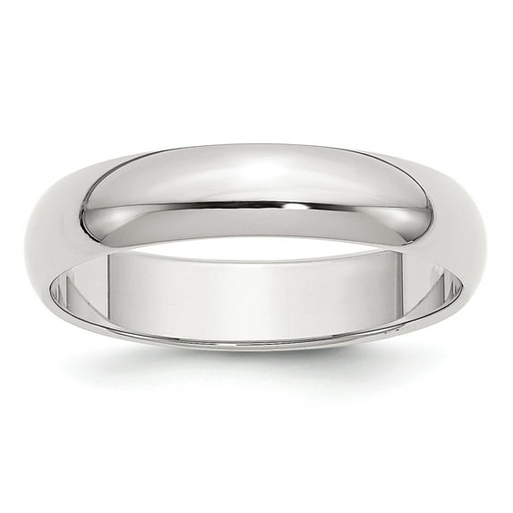 Sterling Silver 5mm Half-Round Band - Size 4.5