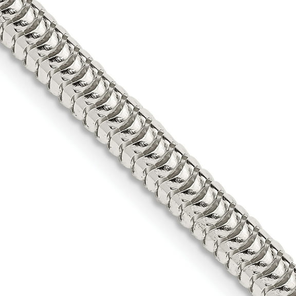 Sterling Silver 5mm Round Snake Chain (24 X 5) Made In Italy qsnl120-24