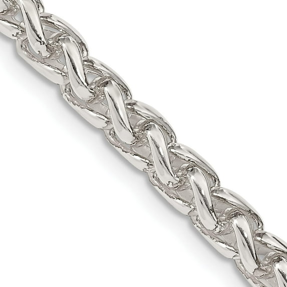 Sterling Silver 5mm Round Spiga Chain (22 X 5) Made In Italy qsp200-22