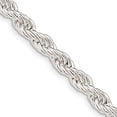 thumbnail image 1 of Sterling Silver 5mm Solid Rope Chain (20 X 5) Made In Italy qdr100-20, 1 of 5