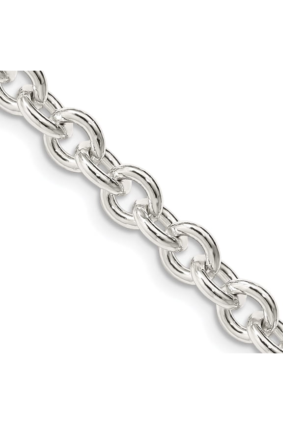 Sterling Silver 6.1mm Cable Chain