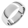 thumbnail image 1 of Sterling Silver 6 Mm Lightweight Comfort-Fit Half Round Band, Size 11.5, 1 of 2