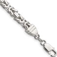 thumbnail image 1 of Sterling Silver 6mm Byzantine Chain (8 X 6) Made In Italy qbz150-8, 1 of 5