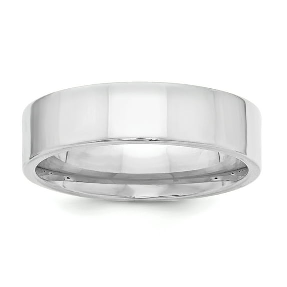 Sterling Silver 6mm Comfort Fit Flat Size 10.5 Band QCFB060