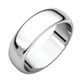 thumbnail image 1 of Sterling Silver 6mm Half Round Band Ring - 4.5 Grams - Size 7.5, 1 of 2