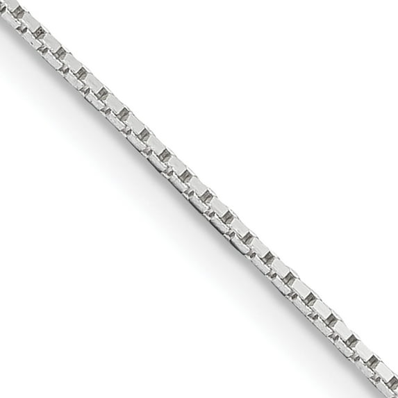 Sterling Silver .6mm Mirror Box Chain (24 X 0.6) Made In Italy qpe33-24