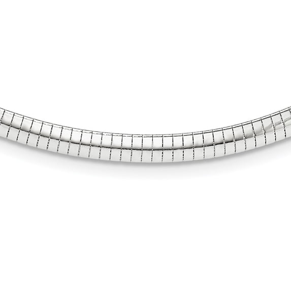 Sterling Silver 6mm w/2 in Ext Cubetto Chain QG2551