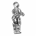 thumbnail image 1 of Sterling Silver 7" 4.5mm Charm Bracelet With Attached 3D Babys First Christmas Or Baby New Year Charm, 1 of 1