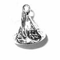 thumbnail image 1 of Sterling Silver 7" 4.5mm Charm Bracelet With Attached 3D Chocolate Chip Candy Charm, 1 of 1