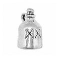 thumbnail image 1 of Sterling Silver 7" 4.5mm Charm Bracelet With Attached 3D Hillbilly Whiskey Moonshine Jug Charm, 1 of 1