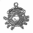thumbnail image 1 of Sterling Silver 7" 4.5mm Charm Bracelet With Attached 3D Large Crab Charm, 1 of 1