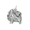 thumbnail image 1 of Sterling Silver 7" 4.5mm Charm Bracelet With Attached 3D Pomeranian Pet Dog Breed Charm, 1 of 2
