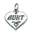 thumbnail image 1 of Sterling Silver 7" 4.5mm Charm Bracelet With Attached "AUNT" Word Charm, 1 of 1