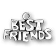 thumbnail image 1 of Sterling Silver 7" 4.5mm Charm Bracelet With Attached Best Friends Word Charm, 1 of 2