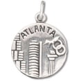 thumbnail image 1 of Sterling Silver 7" 4.5mm Charm Bracelet With Attached City Of Atlanta The Big "A" Two Sided Charm, 1 of 1