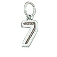 thumbnail image 1 of Sterling Silver 7" 4.5mm Charm Bracelet With Attached Jersey Number Seven 7 Charm, 1 of 2