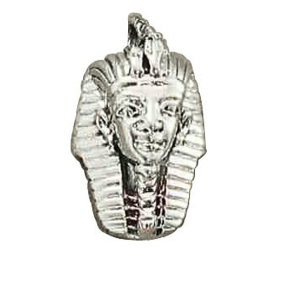 Sterling Silver 7" 4.5mm Charm Bracelet With Attached King Tut Charm