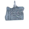 thumbnail image 1 of Sterling Silver 7" 4.5mm Charm Bracelet With Attached OREGON State Charm, 1 of 1